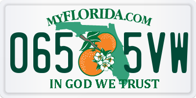 FL license plate 0655VW
