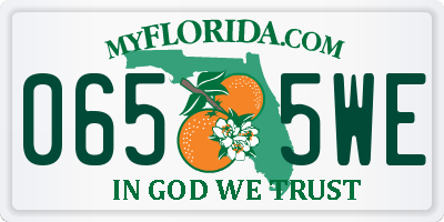 FL license plate 0655WE