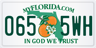 FL license plate 0655WH