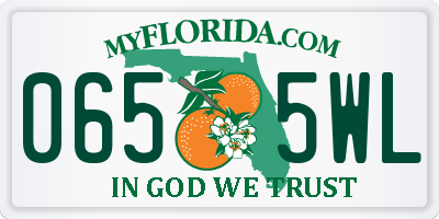FL license plate 0655WL
