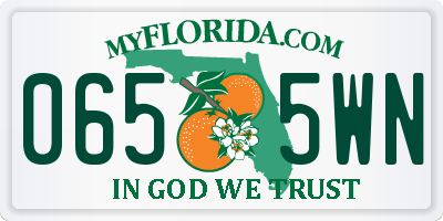 FL license plate 0655WN