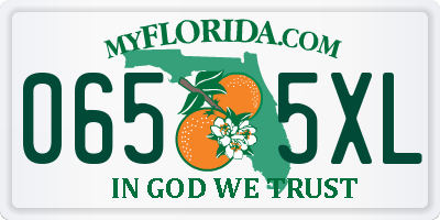 FL license plate 0655XL