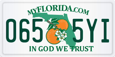 FL license plate 0655YI