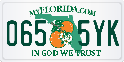 FL license plate 0655YK