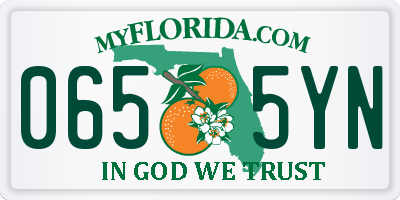 FL license plate 0655YN