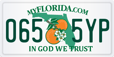 FL license plate 0655YP