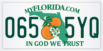 FL license plate 0655YQ