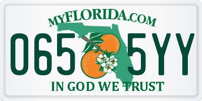FL license plate 0655YY