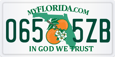 FL license plate 0655ZB