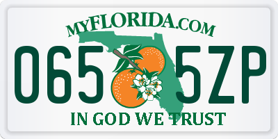 FL license plate 0655ZP