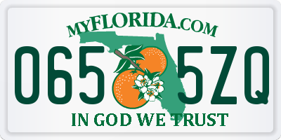 FL license plate 0655ZQ
