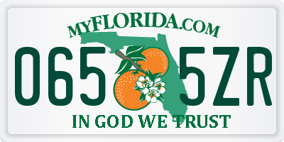 FL license plate 0655ZR