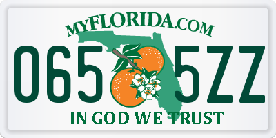 FL license plate 0655ZZ