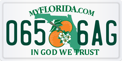 FL license plate 0656AG