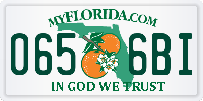 FL license plate 0656BI