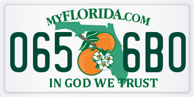 FL license plate 0656BO