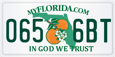 FL license plate 0656BT