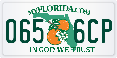 FL license plate 0656CP