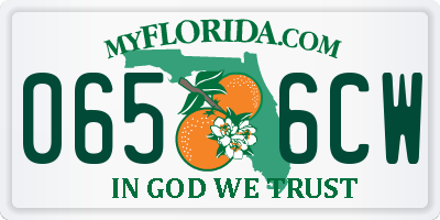 FL license plate 0656CW
