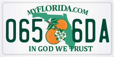FL license plate 0656DA