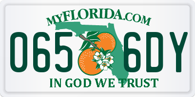 FL license plate 0656DY
