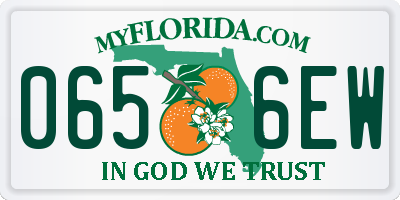 FL license plate 0656EW