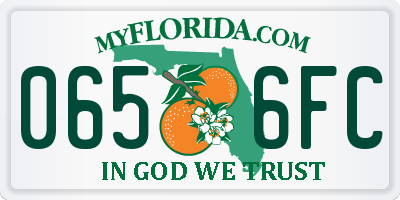 FL license plate 0656FC