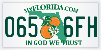 FL license plate 0656FH