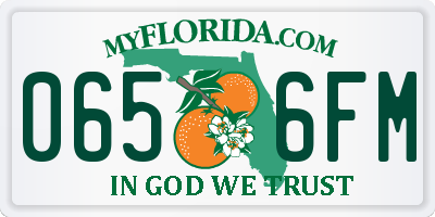 FL license plate 0656FM