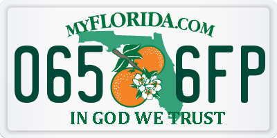 FL license plate 0656FP