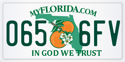 FL license plate 0656FV