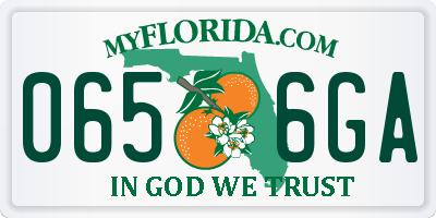 FL license plate 0656GA