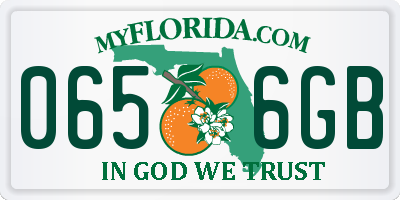 FL license plate 0656GB