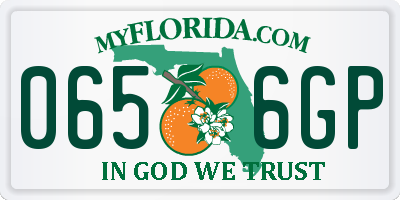 FL license plate 0656GP