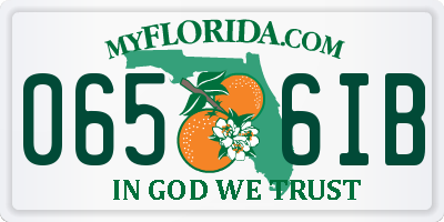 FL license plate 0656IB