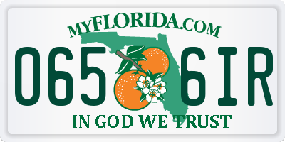 FL license plate 0656IR