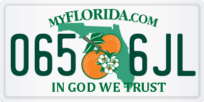 FL license plate 0656JL