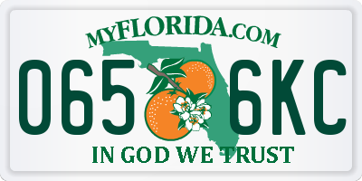 FL license plate 0656KC