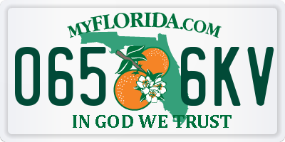 FL license plate 0656KV