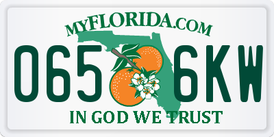 FL license plate 0656KW