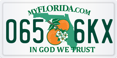 FL license plate 0656KX