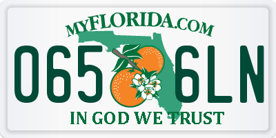 FL license plate 0656LN