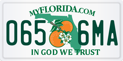 FL license plate 0656MA