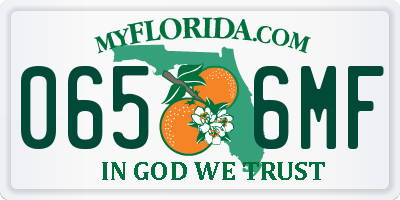 FL license plate 0656MF