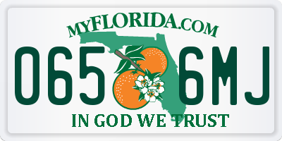 FL license plate 0656MJ