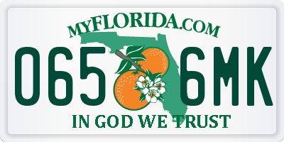 FL license plate 0656MK