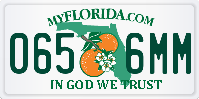 FL license plate 0656MM