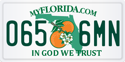 FL license plate 0656MN