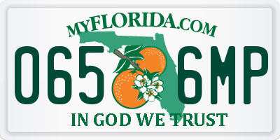 FL license plate 0656MP