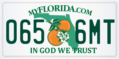 FL license plate 0656MT